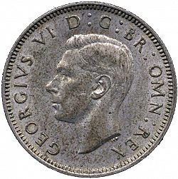 Large Obverse for Shilling 1943 coin