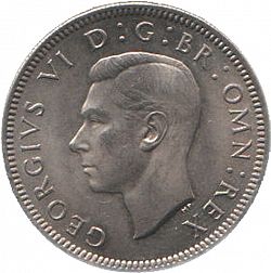 Large Obverse for Shilling 1950 coin