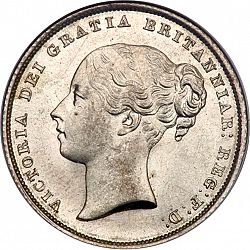 Large Obverse for Shilling 1839 coin