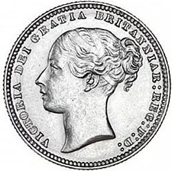 Large Obverse for Shilling 1877 coin