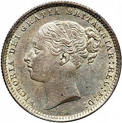 Large Obverse for Shilling 1885 coin