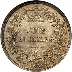Large Reverse for Shilling 1836 coin