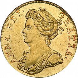 Large Obverse for Two Guineas 1711 coin