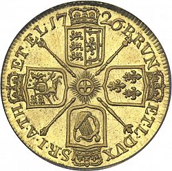 Large Reverse for Two Guineas 1726 coin