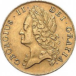 Large Obverse for Two Guineas 1740 coin