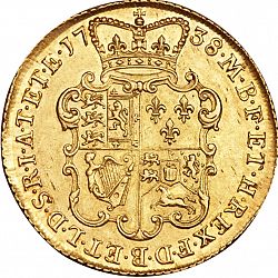 Large Reverse for Two Guineas 1738 coin