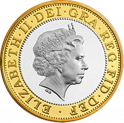 Large Obverse for £2 2011 coin