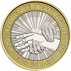 Large Reverse for £2 2010 coin