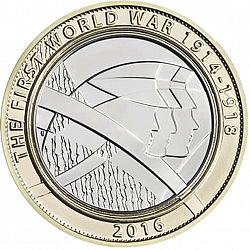 Large Reverse for £2 2016 coin