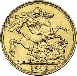 Large Reverse for Two Pounds 1902 coin