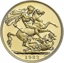 Large Reverse for Two Pounds 1983 coin