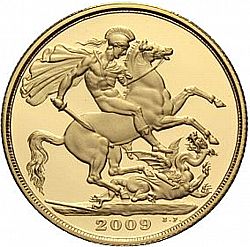 Large Reverse for Two Pounds 2009 coin