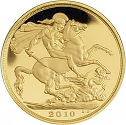 Large Reverse for Two Pounds 2010 coin