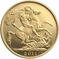 Large Reverse for Two Pounds 2011 coin