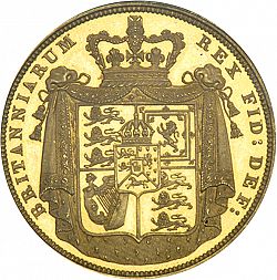 Large Reverse for Two Pounds 1826 coin
