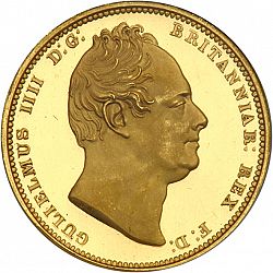 Large Obverse for Two Pounds 1831 coin