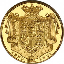 Large Reverse for Two Pounds 1831 coin