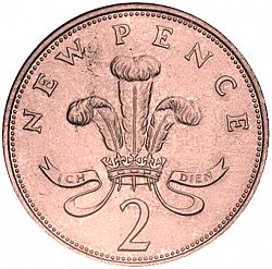 Large Reverse for 2p 1976 coin