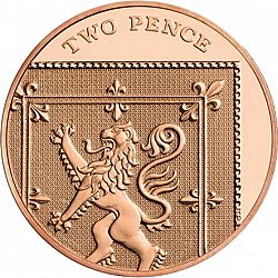 Large Reverse for 2p 2014 coin
