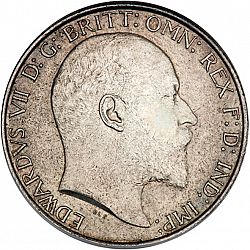Large Obverse for Florin 1908 coin