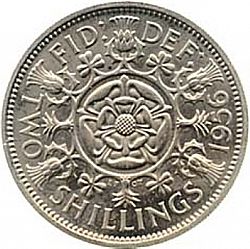 Large Reverse for Florin 1956 coin