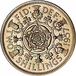 Large Reverse for Florin 1957 coin