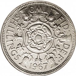 Large Reverse for Florin 1967 coin
