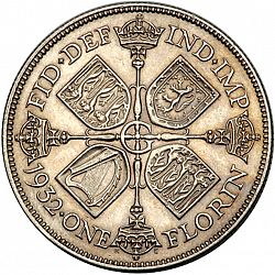 Large Reverse for Florin 1932 coin