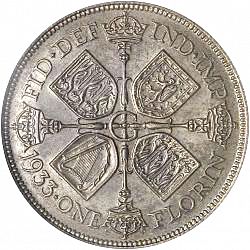 Large Reverse for Florin 1933 coin