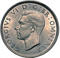 Large Obverse for Florin 1944 coin