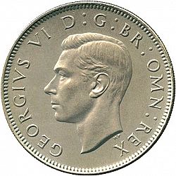 Large Obverse for Florin 1951 coin