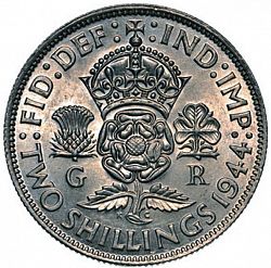 Large Reverse for Florin 1944 coin
