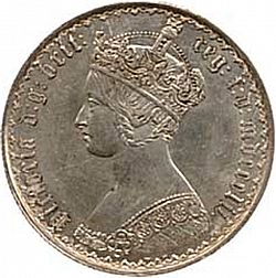 Large Obverse for Florin 1852 coin