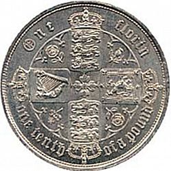 Large Reverse for Florin 1852 coin