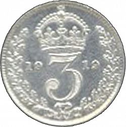 Large Reverse for Threepence 1919 coin
