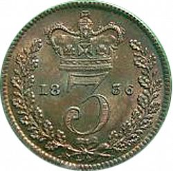 Large Reverse for Threepence 1836 coin
