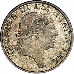 Large Obverse for Three Shillings 1816 coin