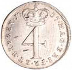 Large Reverse for Fourpence 1737 coin