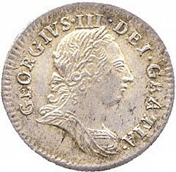 Large Obverse for Fourpence 1763 coin