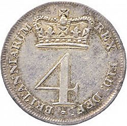 Large Reverse for Fourpence 1820 coin