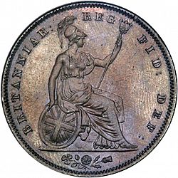 Large Reverse for Groat 1841 coin