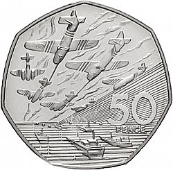 Large Reverse for 50p 1994 coin