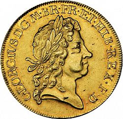 Large Obverse for Five Guineas 1726 coin