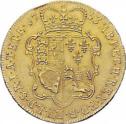 Large Reverse for Five Guineas 1753 coin