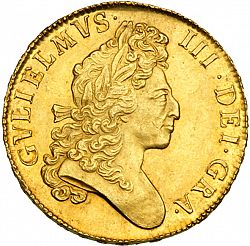 Large Obverse for Five Guineas 1700 coin