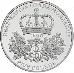 Large Reverse for £5 2010 coin