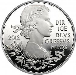 Large Reverse for £5 2012 coin