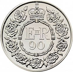 Large Reverse for £5 2016 coin