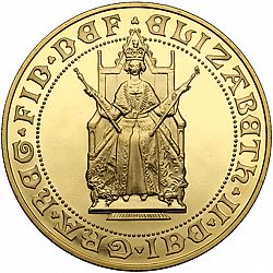 Large Obverse for Five Pounds 1989 coin