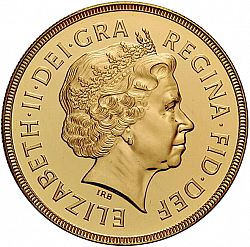Large Obverse for Five Pounds 1998 coin